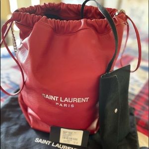 Saint Laurent teddy bucket bag